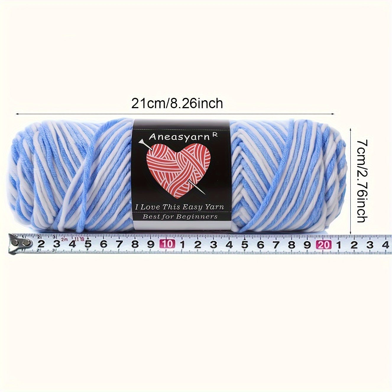 95g Crochet Fancy Yarn Multicolor Hand Knitting Crocheting Hat Scarf Sweater