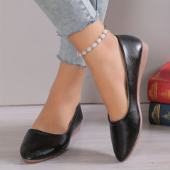 Women's Pointed Toe Ballet Flats Soft Slip-On Shoes
