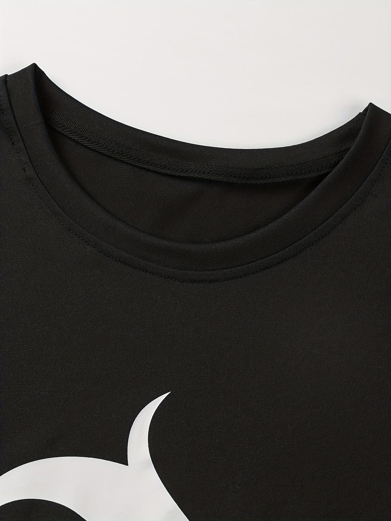 Letter In The Water Print Men's Graphic Crew Neck T shirt