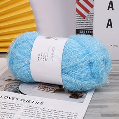 Glass Thread Sparkling Light DIY Doll Bag Golden Thread 100g