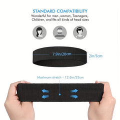 3pcs Sports Sweatband Unisex Fitness Headband for Sports Tennis & Gym