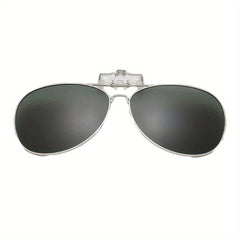 SOOLALA Alloy Frame Polarized Clip on Sunglasses