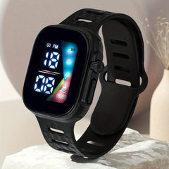 LED Digital Electronic Square Student's Smart Watch