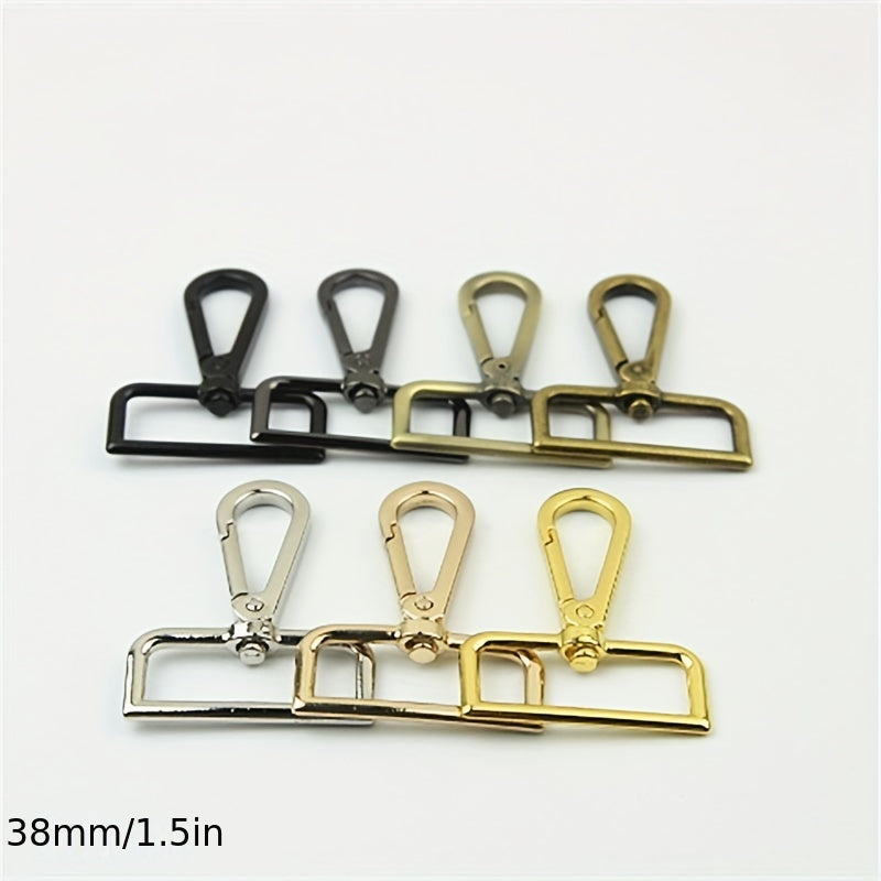10PCS 38mm Bag Strap Hook Oval Swivel Lobster Clasp Hanger DIY Keychain