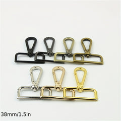 10PCS 38mm Bag Strap Hook Oval Swivel Lobster Clasp Hanger DIY Keychain