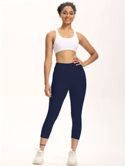 Honeycomb Butt Lifting Cropped Pants High Waist Yoga Workout Leggings