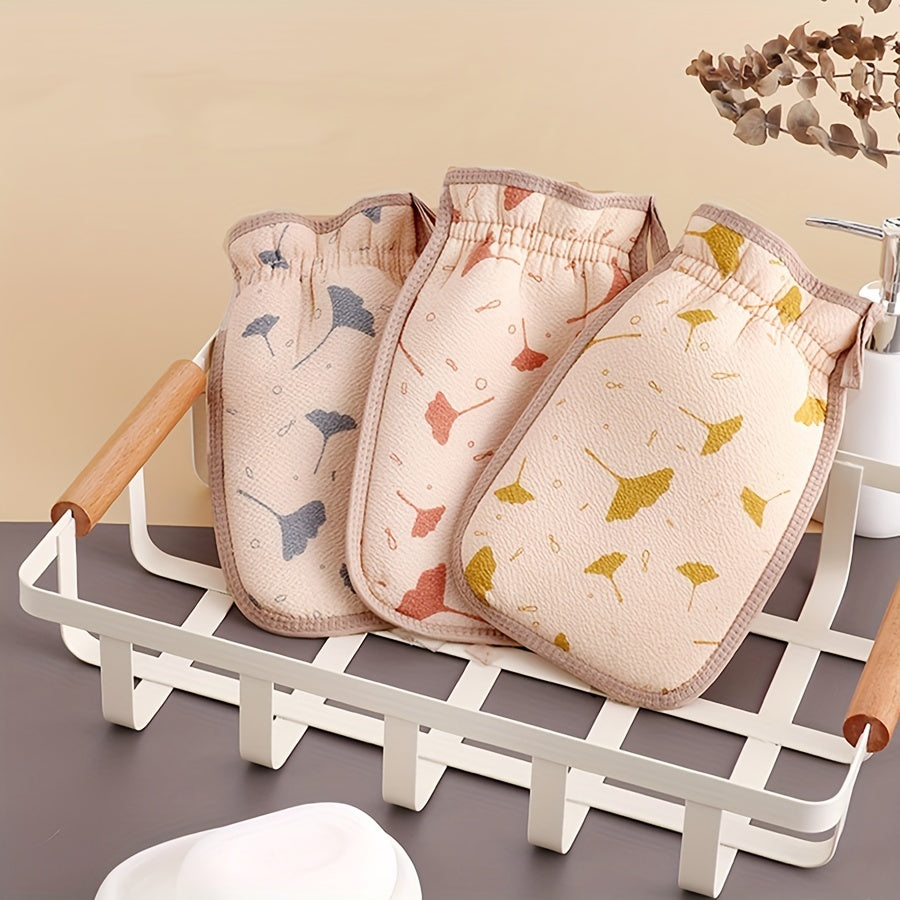 2-in-1 Bath Gloves Dead Skin Remover & Body Scrubber for Exfoliating Skin