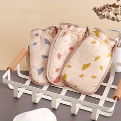 2-in-1 Bath Gloves Dead Skin Remover & Body Scrubber for Exfoliating Skin