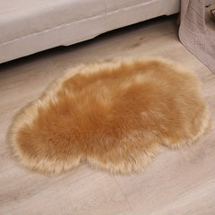 Fluffy Cloud Shape Faux Fur Area Rug 2x3 Feet