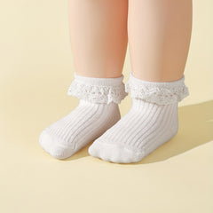 Lace Princess Socks for Girls - Perfect for Spring and Autumn