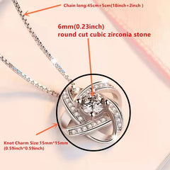 Zircon Pendant Necklace Birthday Gift To My Unbiological Sister