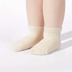 6 Pair Infant Short Socks Spring Summer Hollow Out Knee High Socks