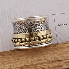 Vintage Men's Zinc Alloy Ring Hip Hop Jewelry Gift