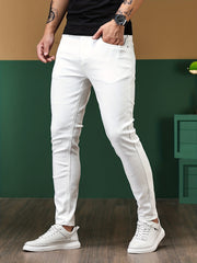 Men's Slim Fit Jeans Casual Street Style Stretch Denim Pants