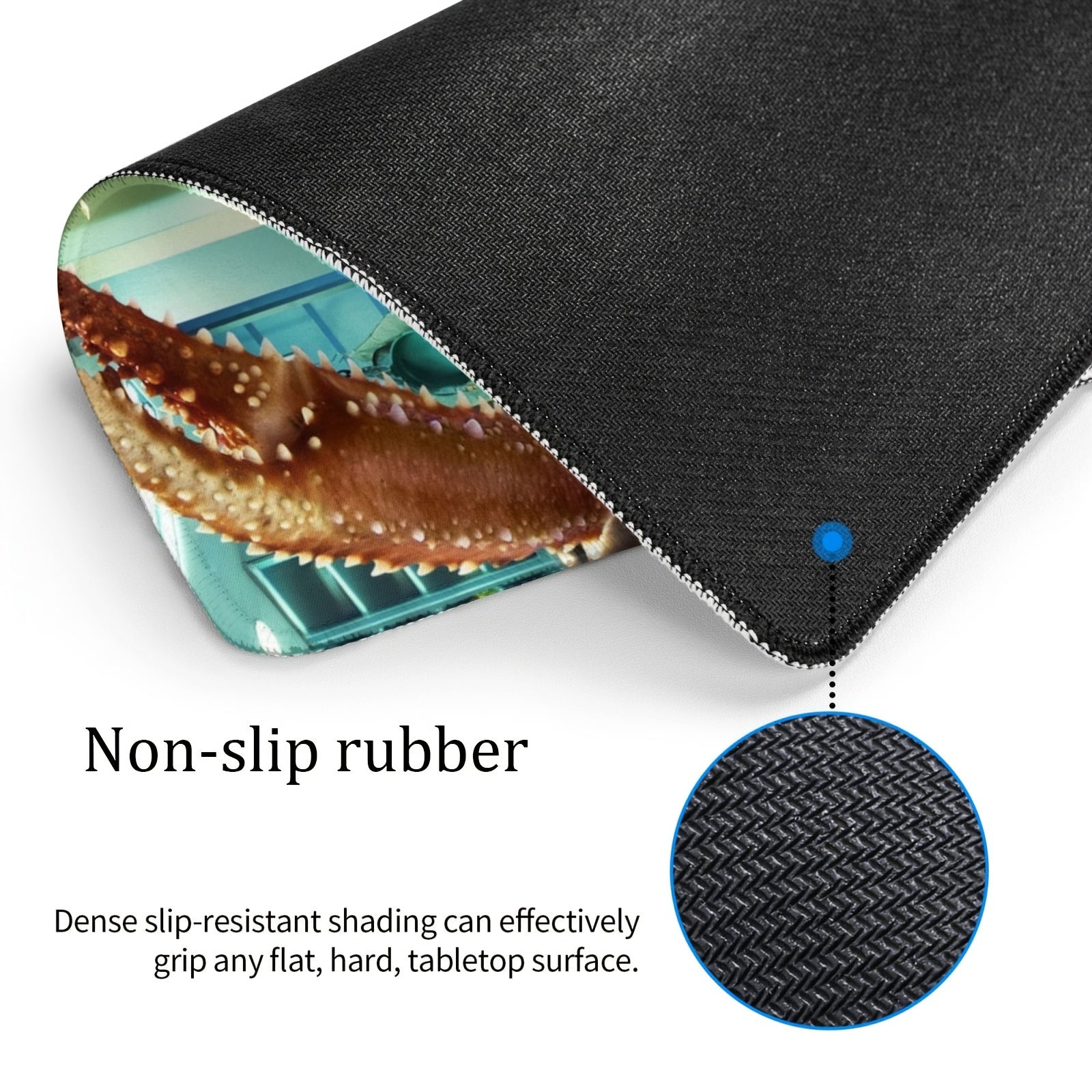 Lobster Pattern Rectangular 20x24cm Mouse Pad for Games & Office, Smooth Surface