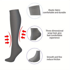 Compression Socks 15-20mmHg Graduated Knee High Socks for Women & Men