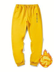 Men s Planets Print Drawstring Fleece Sweatpants