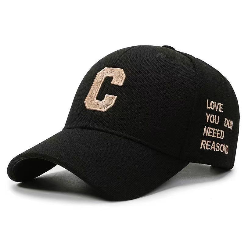 C Letter Embroidery Baseball Cap Vintage Punk Casual Sports Hat