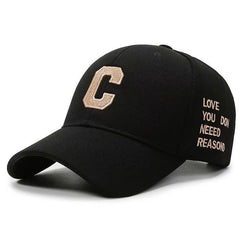 C Letter Embroidery Baseball Cap Vintage Punk Casual Sports Hat