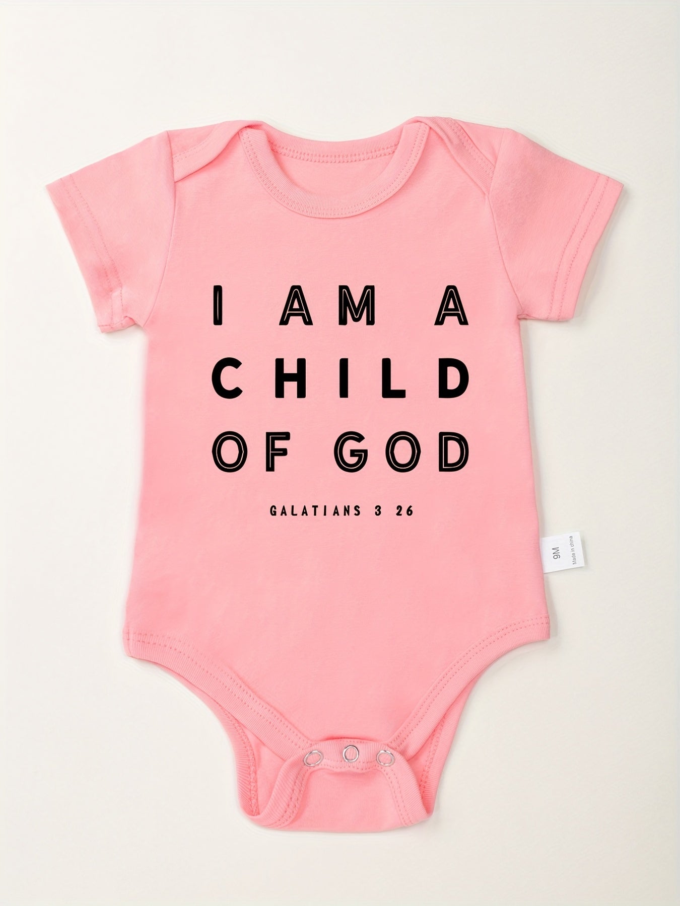 Baby Cotton Romper I Am A Child Of God Onesie Clothes