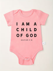 Baby Cotton Romper I Am A Child Of God Onesie Clothes
