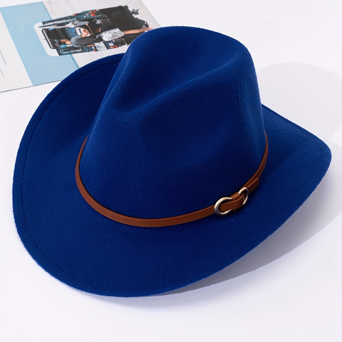 Warped Woolen Top Hat Autumn And Winter Jazz Hat British Retro Felt Hat
