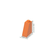 Small Particles for Loose 2X1X2 65 Slanted Ramp 2X1X3 75 Vertical Ramp Brick