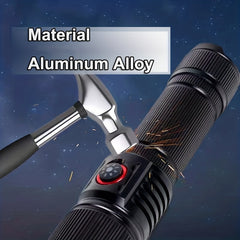 Rechargeable LED Flashlight 2000 Lumens 5 Modes Waterproof Camping Hiking