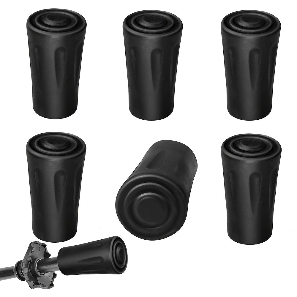8pcs Rubber Trekking Pole Tips for Hiking Walking Sticks