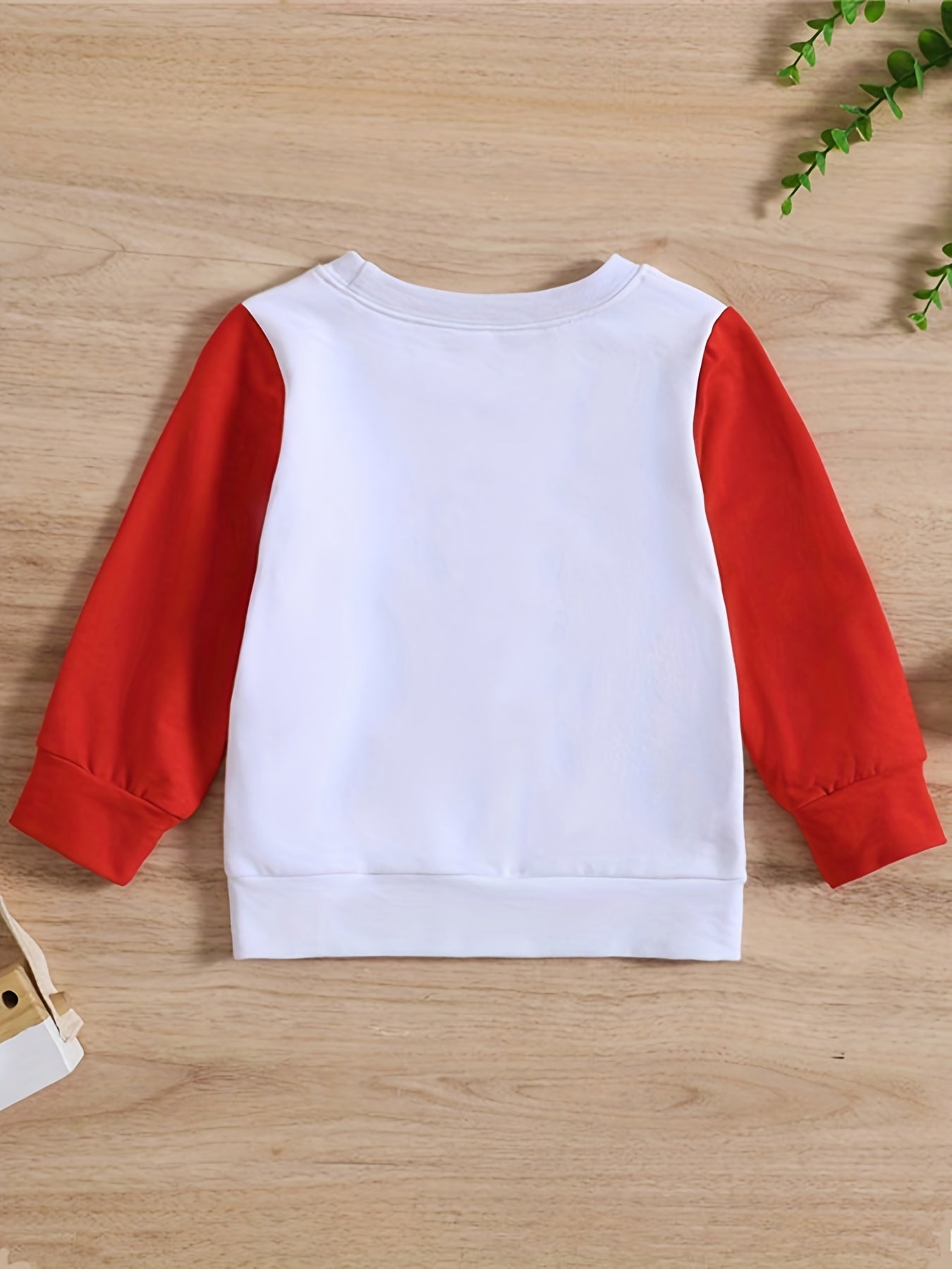 Kids Sweatshirt Long Sleeve Round Neck Letter Print Pullover Top