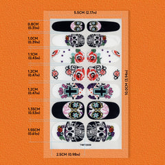 Halloween Nail Polish Stickers 12 Sheets with 6 Files