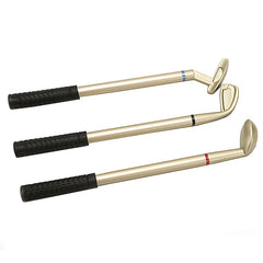 Golf Ball Pen Holder Set with 3 Ballpoint Pens - Great Gift for Golfer