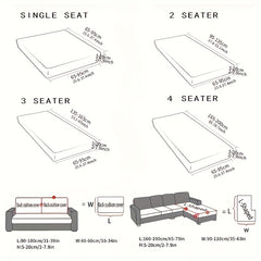 Waterproof Jacquard Sofa Cover Stretch Slipcover Anti-scratch Furniture Protecto