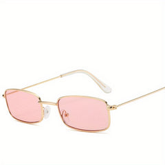 Vintage Square Metal Frame Sunglasses Retro Sun Glasses For Men