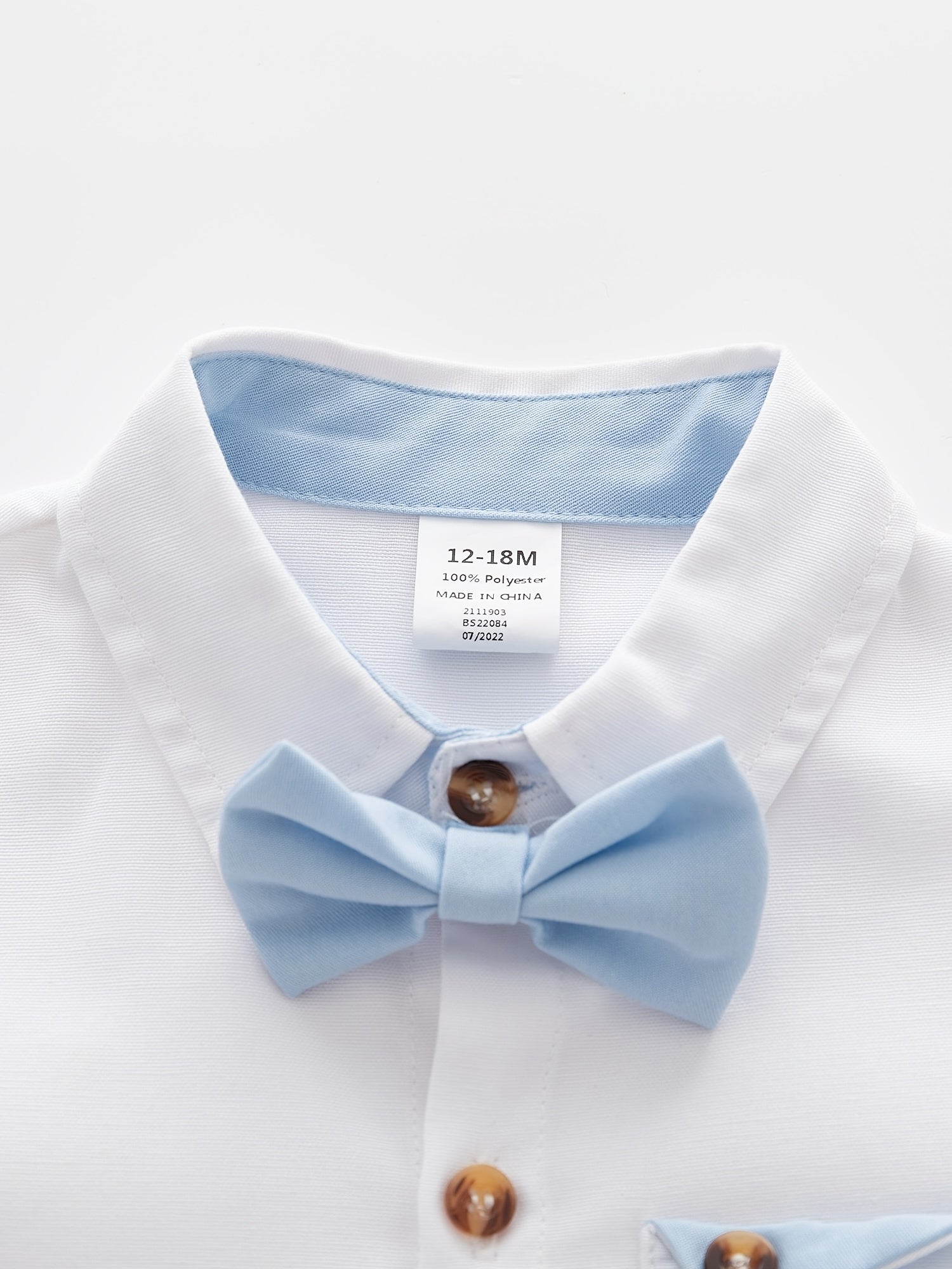 Baby Boy Gentleman Style 2-Piece Set Bow Tie & Suspender Shorts