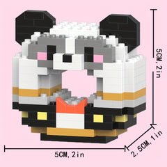 LELE BROTHER Mini Animal Blocks Set - Cute Frog Koala Panda Crocodile