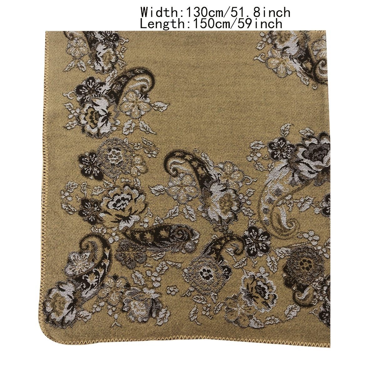 Vintage Jacquard Shawl Poncho Long Winter Warm Wrap Blanket Scarf