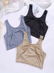 3-Piece Plus Size Crop Sleepwear Set