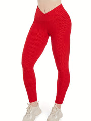 High Waist Yoga Pants Tummy Control Ruched Butt Lifting Leggings