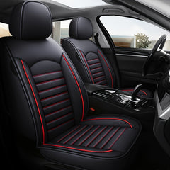 1PC PU Leather Car Front Seat Cover All Seasons Universal For Five Seater Cars