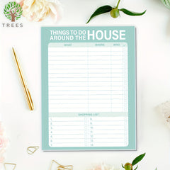 Green Small Fresh Magnetic Family To Do Planner For Fridge