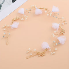 Bridal Hairband Fabric Flowers Headband Bridesmaid Children Wedding Headband