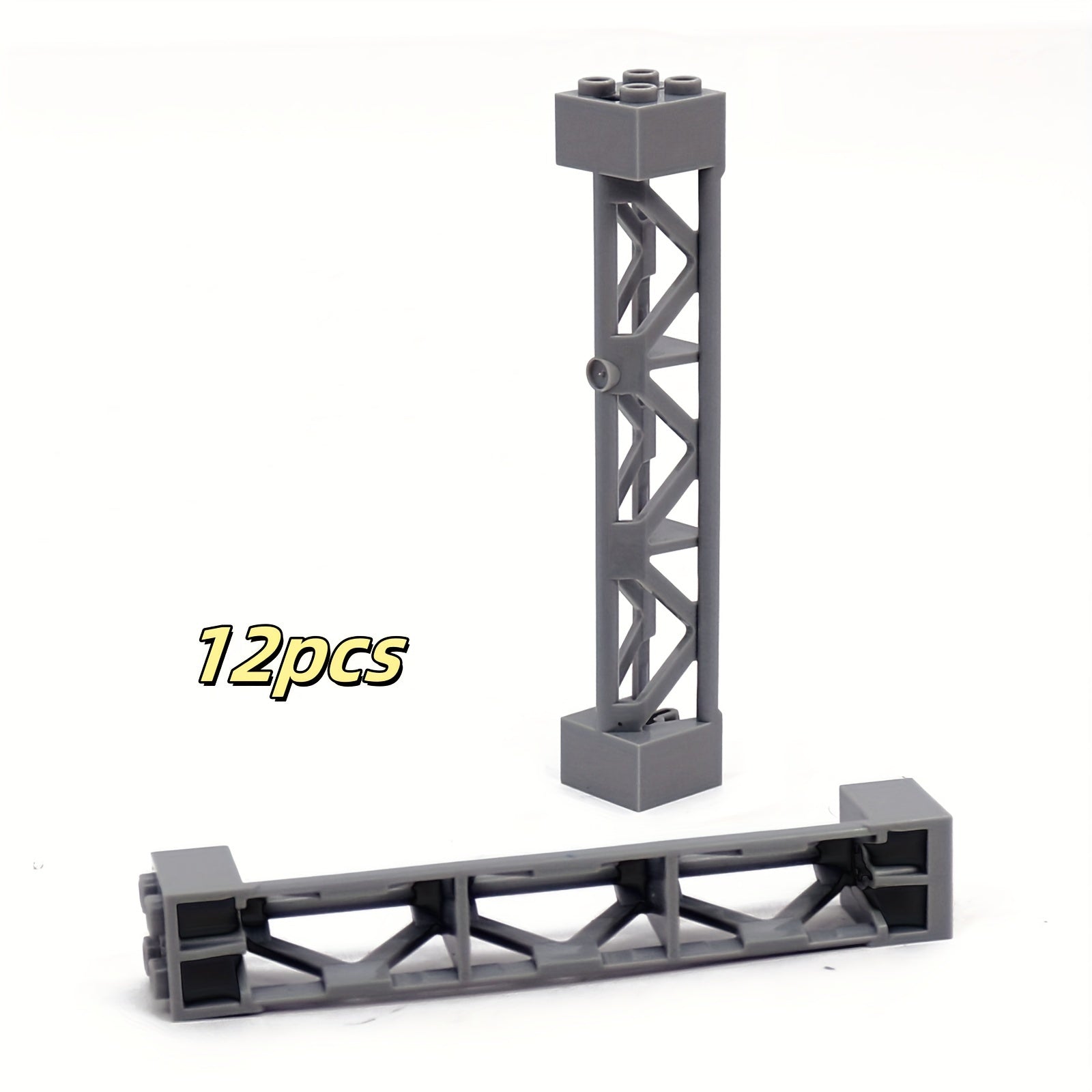 12pcs Mixed ABS Support Column Brackets for DIY Building Blocks
