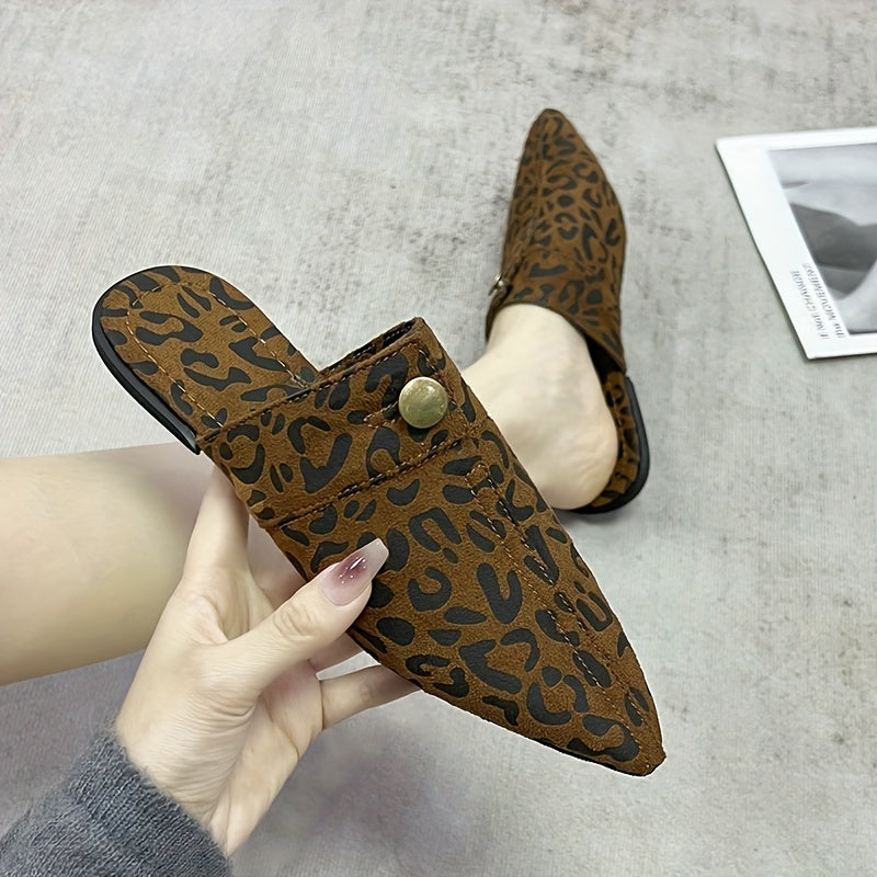 Women's Lightweight Canvas Slip-On Shoes Pointed Toe