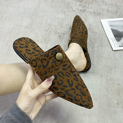 Women's Lightweight Canvas Slip-On Shoes Pointed Toe