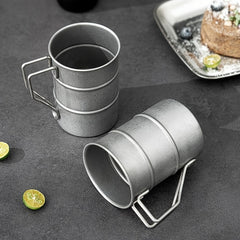 304 Stainless Steel Beer Cup Retro Industrial Style Tea Cup for Camping
