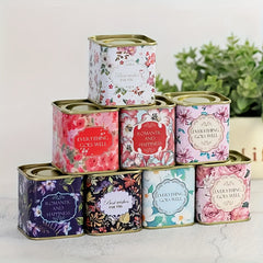 8pcs Closed Metal Storage Jars Medicine Storage Containers
