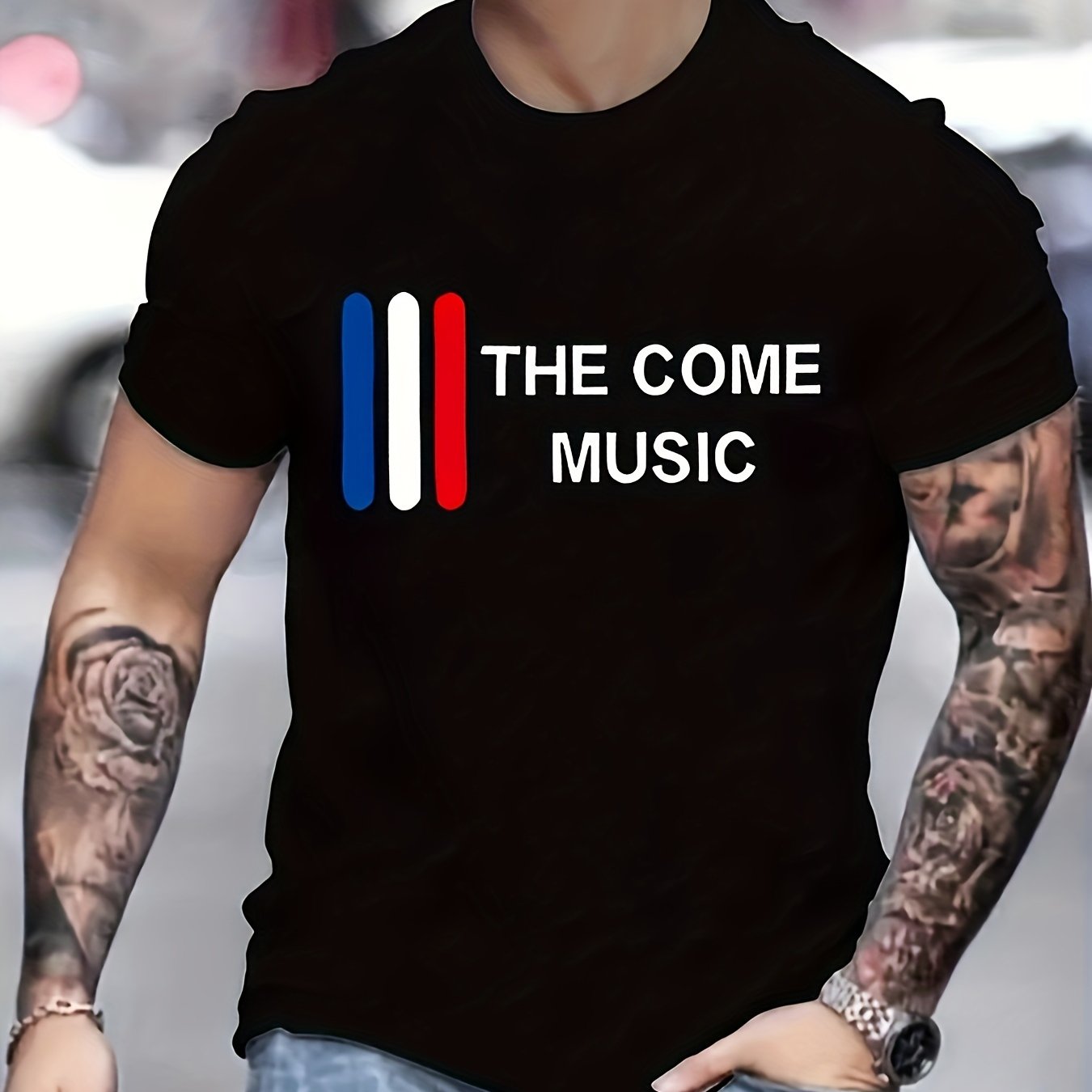COME MUSIC Graphic T-shirt for Men