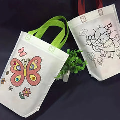 Watercolor Pens DIY Graffiti Bag Set Non-woven Fabric Art Material Package