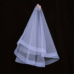 Double Layer Thin Head Veil With Comb Bridal Wedding Accessories